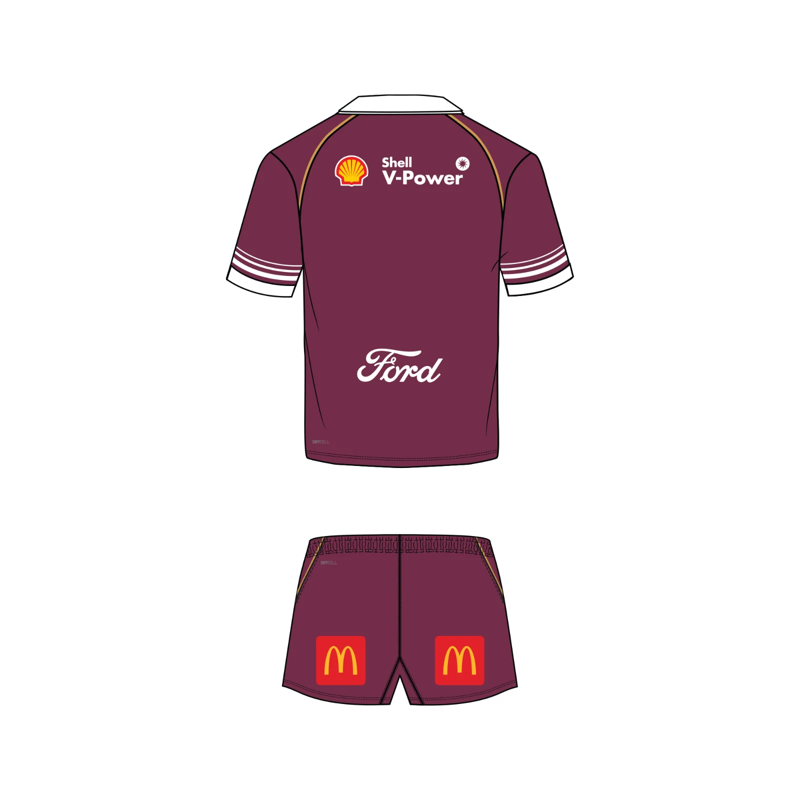 2026 QLD Maroons Jersey Set - Queensland - Infant - Toddler - Image 2