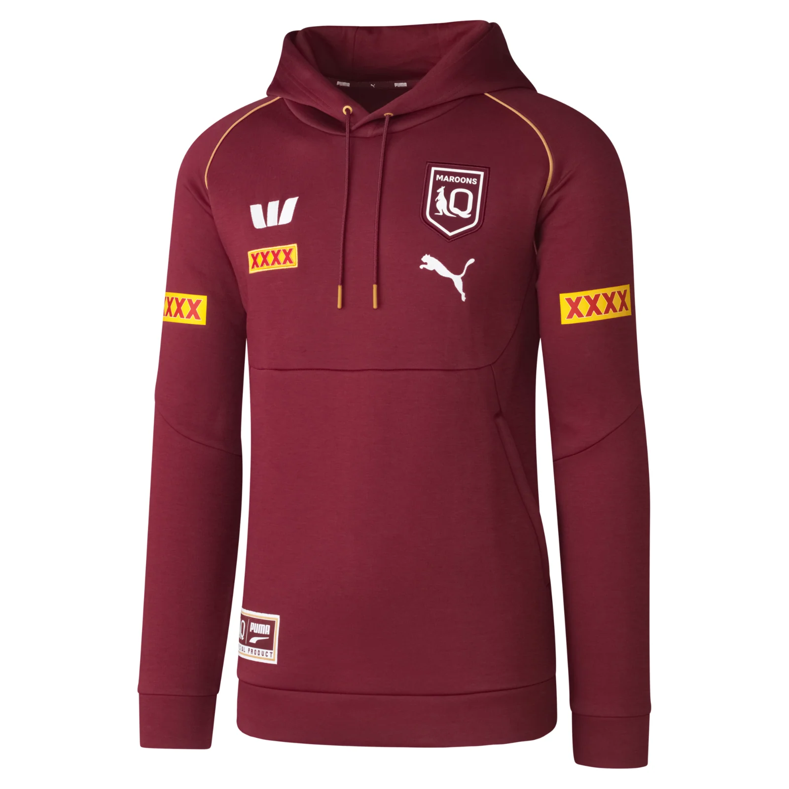 2026 QLD Maroons Team Hoodie - Queensland - Adult - Mens