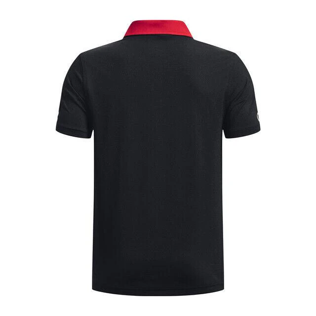 AFL 2023 Polo - Essendon Bombers - Black - Youth - Image 2