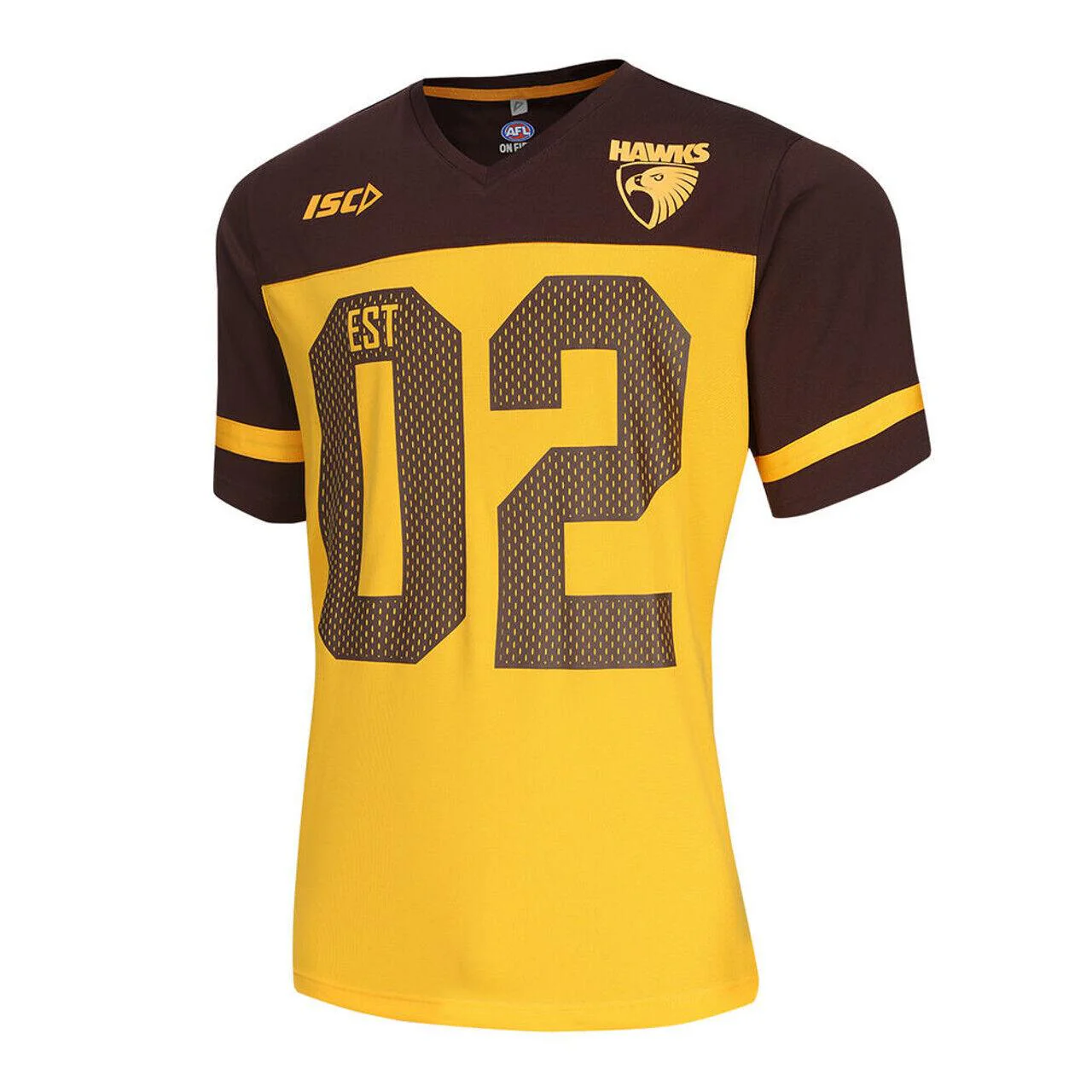 AFL 2024 Grid Iron Jersey - Hawthorn Hawks - Adult - Mens - Image 3