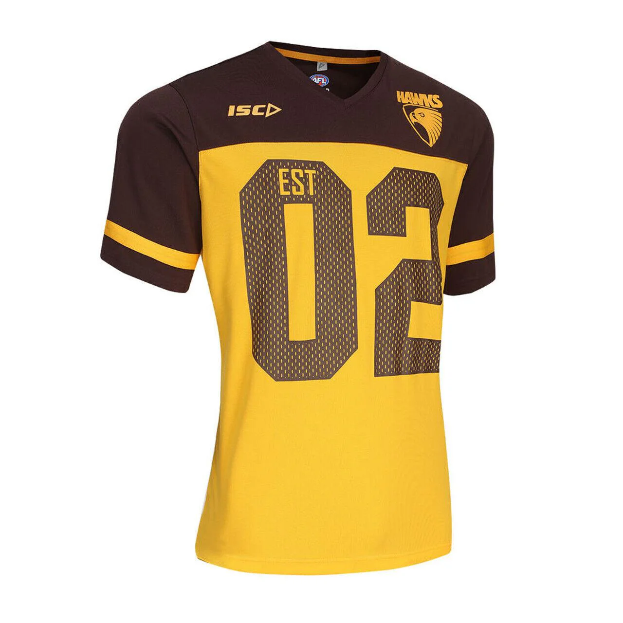 AFL 2024 Grid Iron Jersey - Hawthorn Hawks - Adult - Mens - Image 4