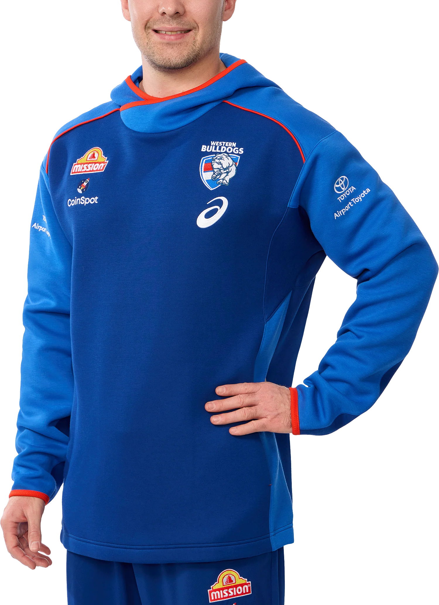 AFL 2025 Training Hoodie - Western Bulldogs - Adult - Unisex - Image 3
