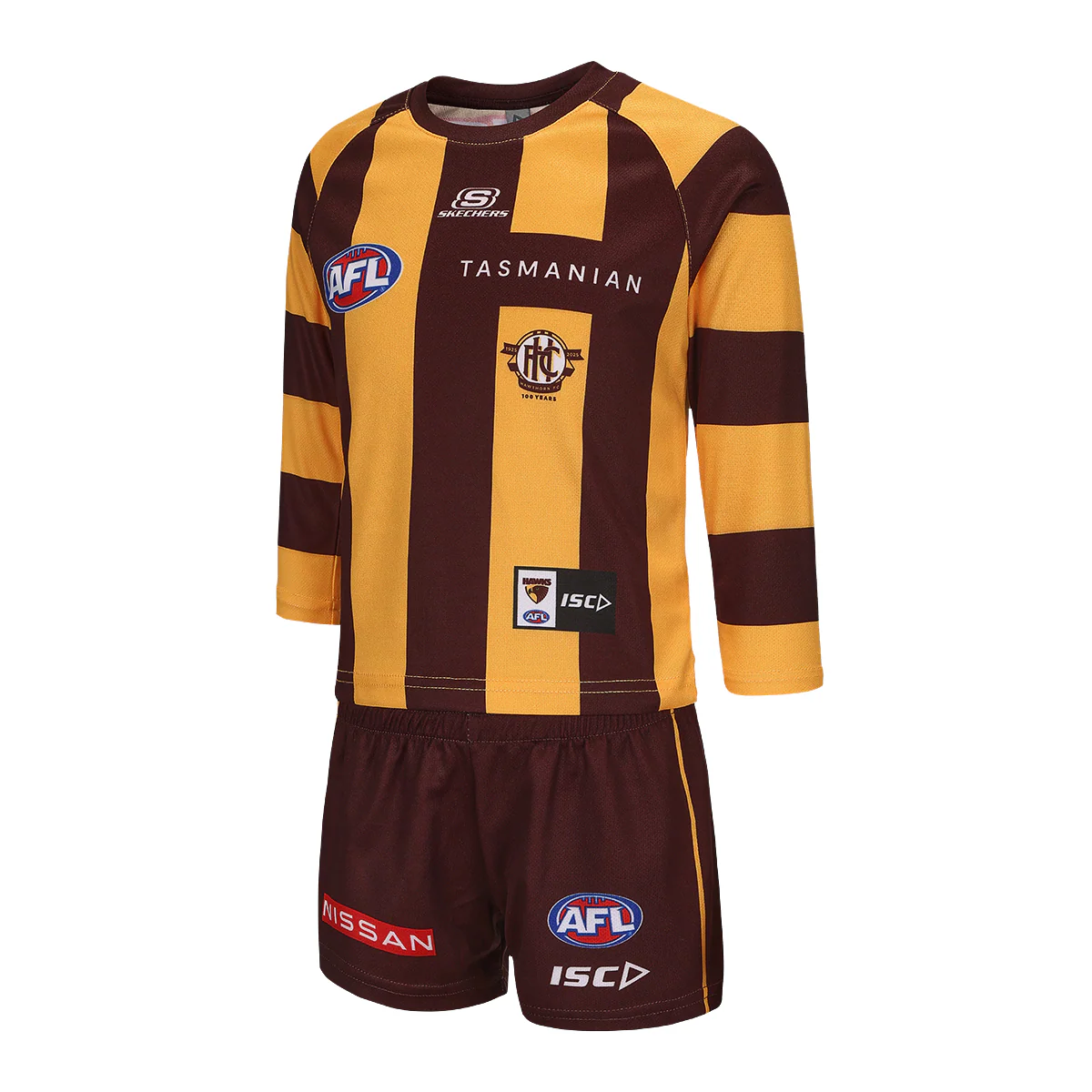 AFL 2025 Home Guernsey Set - Hawthorn Hawks - Toddler - Baby - Image 3