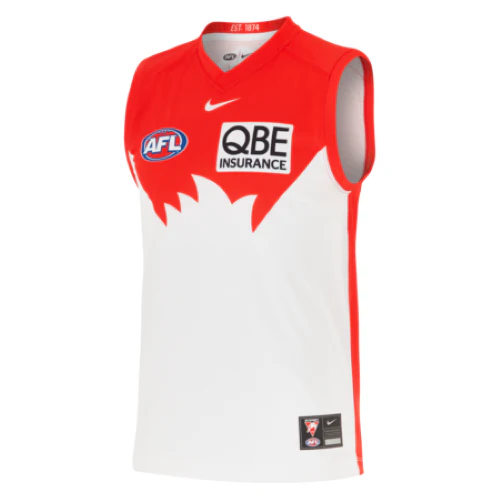 AFL 2025 Home Guernsey - Sydney Swans - Adult - Mens