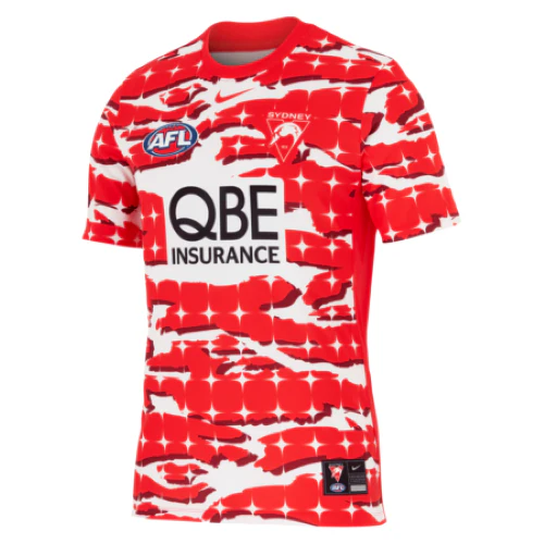 AFL 2025 Pre-Match Top - Sydney Swans - Adult - Mens
