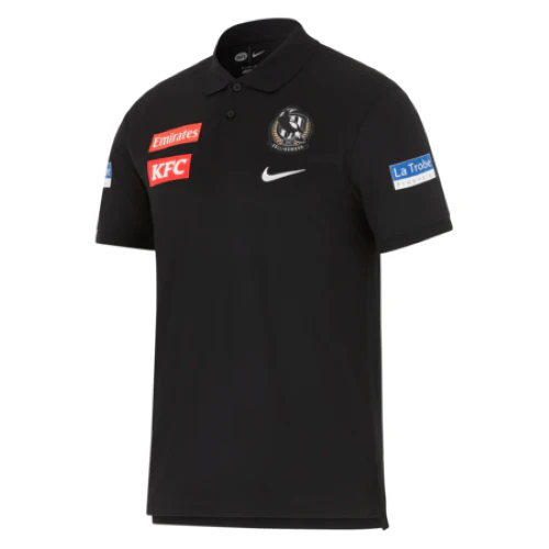 AFL 2026 Dri Fit Polo - Collingwood Magpies - Adult - Mens - Image 3