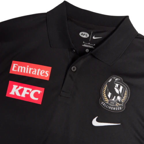 AFL 2026 Dri Fit Polo - Collingwood Magpies - Adult - Mens - Image 5