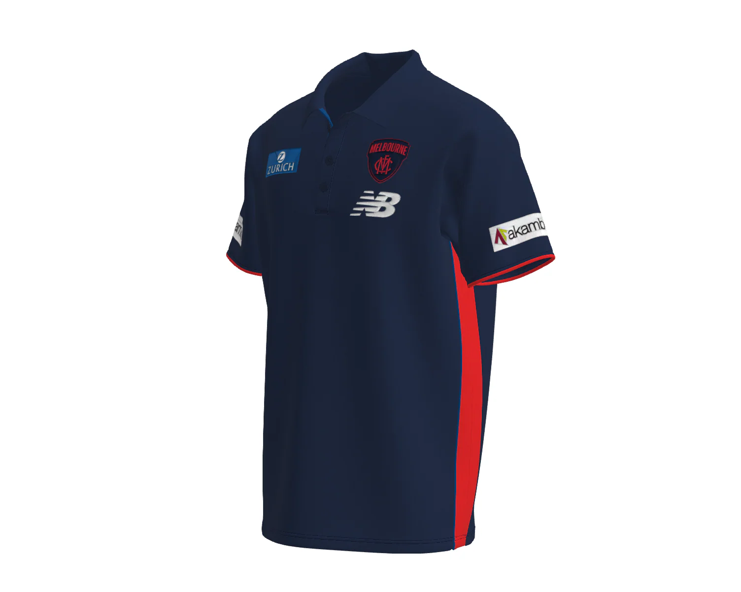 AFL 2026 Media Polo - Melbourne Demons - Adult - Mens - Image 2
