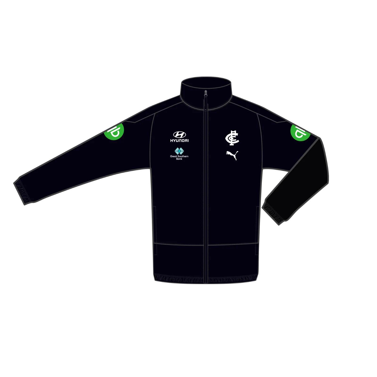 AFL 2026 Rain Jacket  Carlton Blues  Adult  Mens