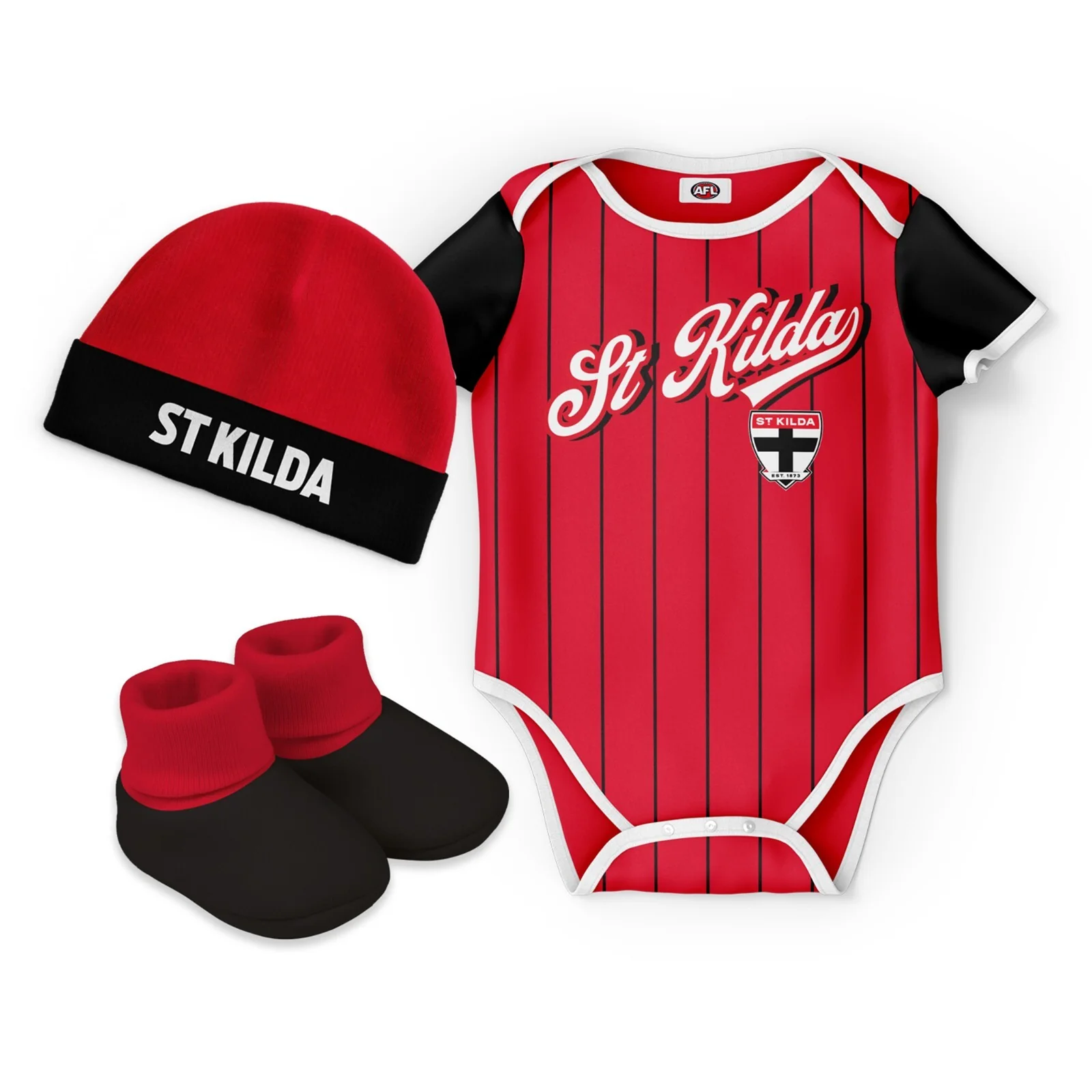 AFL 3 Piece 'Lullaby' Set - St Kilda Saints - Infant - Baby