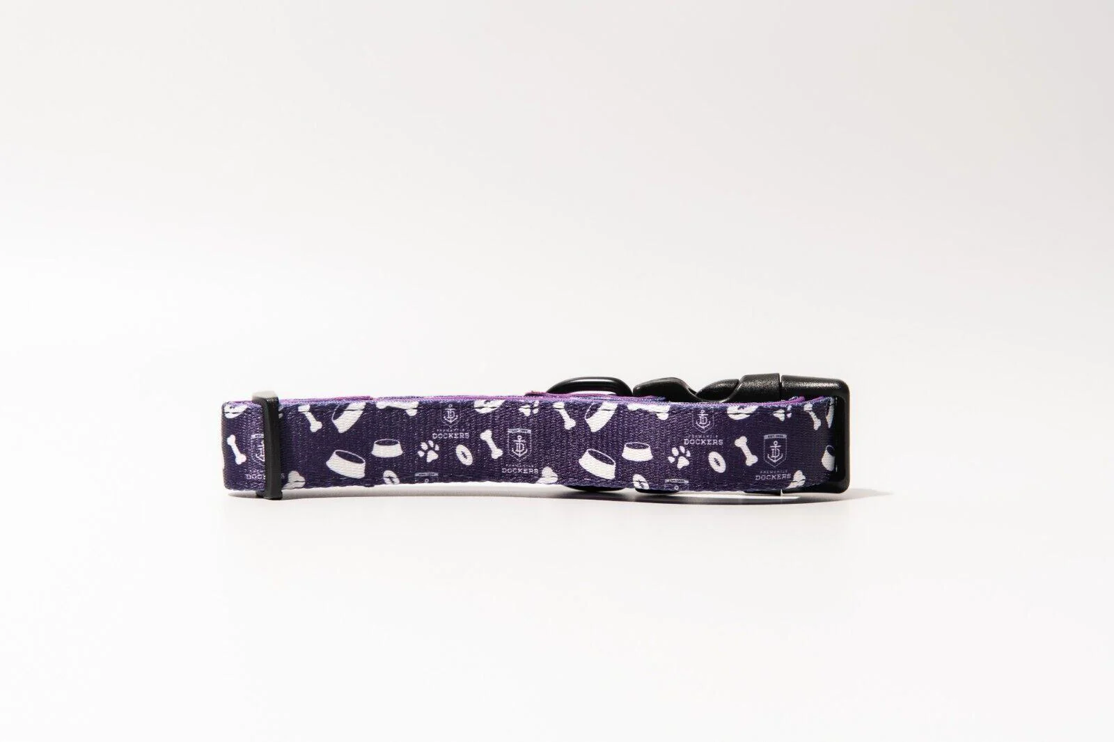 AFL Adjustable Dog Collar - Fremantle Dockers - Small To Large - Strong Durable - Image 2