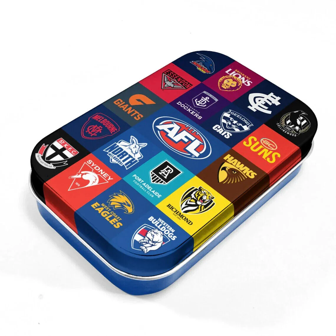AFL  All Team Playing Card Tin - Playing Card Case - Team Logo Tin