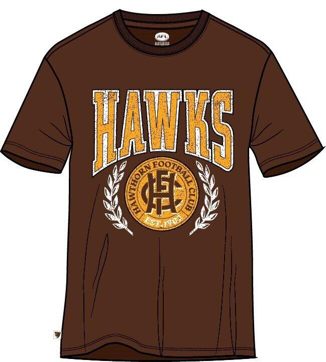 AFL Arch Graphic Tee Shirt - Hawthorn Hawks - Mens T-Shirt - Image 2