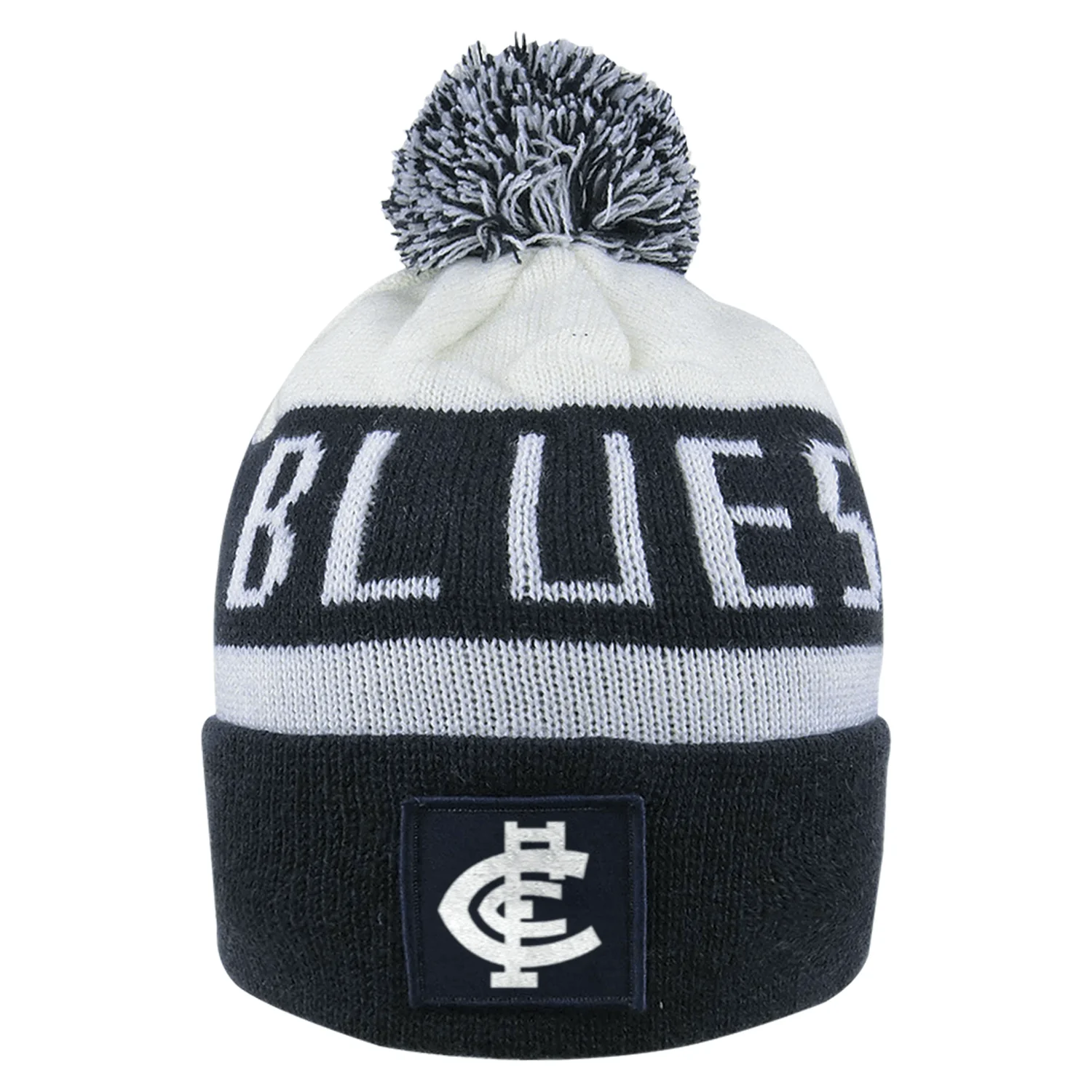 AFL Bar Beanie - Carlton Blues - Winter Hat - Adult - OSFM - Image 2
