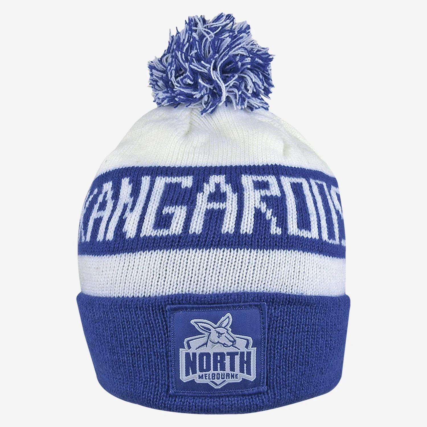 AFL Bar Beanie - North Melbourne Kangaroos - Winter Hat - Adult - OSFM