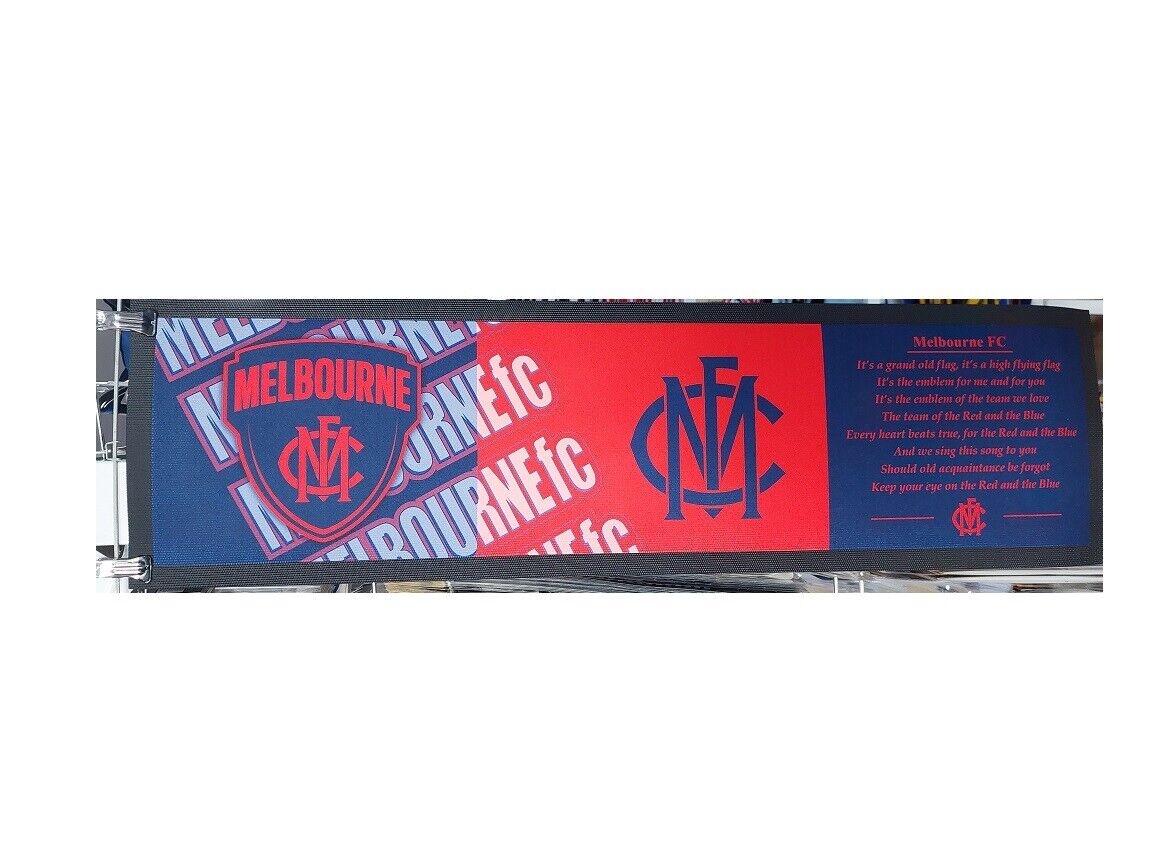 AFL Bar Runner - Melbourne Demons - Bar Mat - Team Song - 25cm x 90cm - Image 2