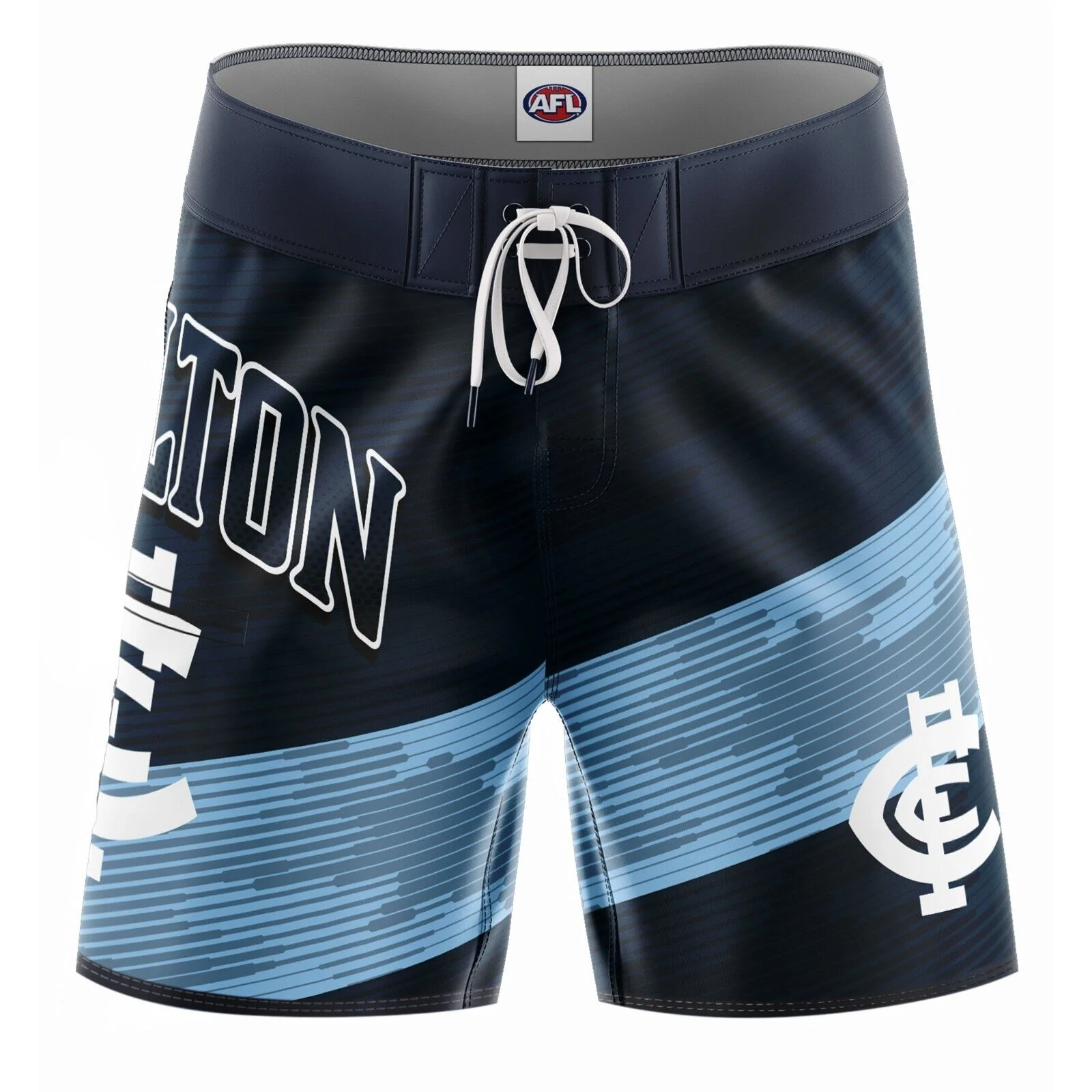 AFL Barrel Board Shorts - Carlton Blues - Swim - Adult