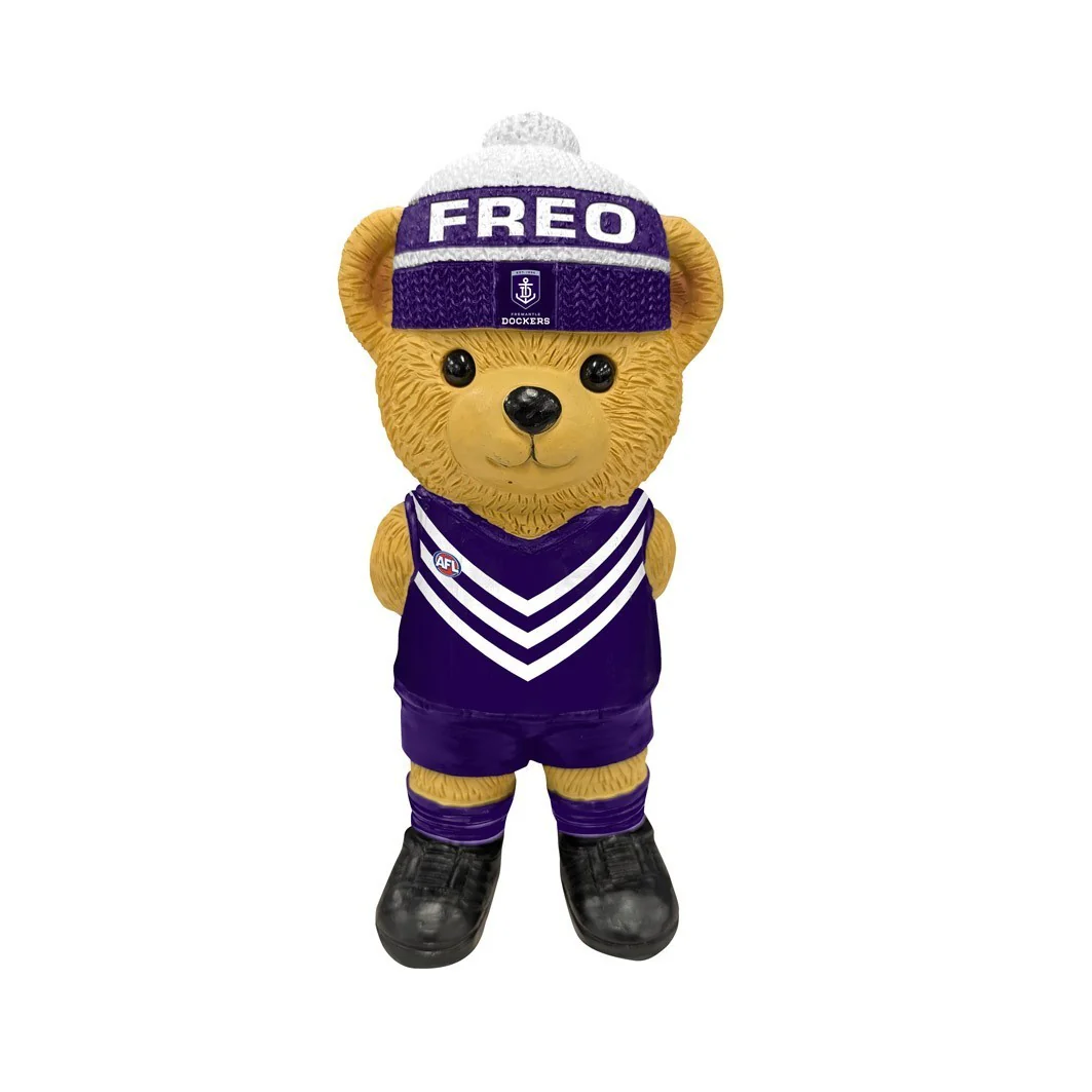 AFL Bear Statue - Fremantle Dockers - Polyresin - 22cm