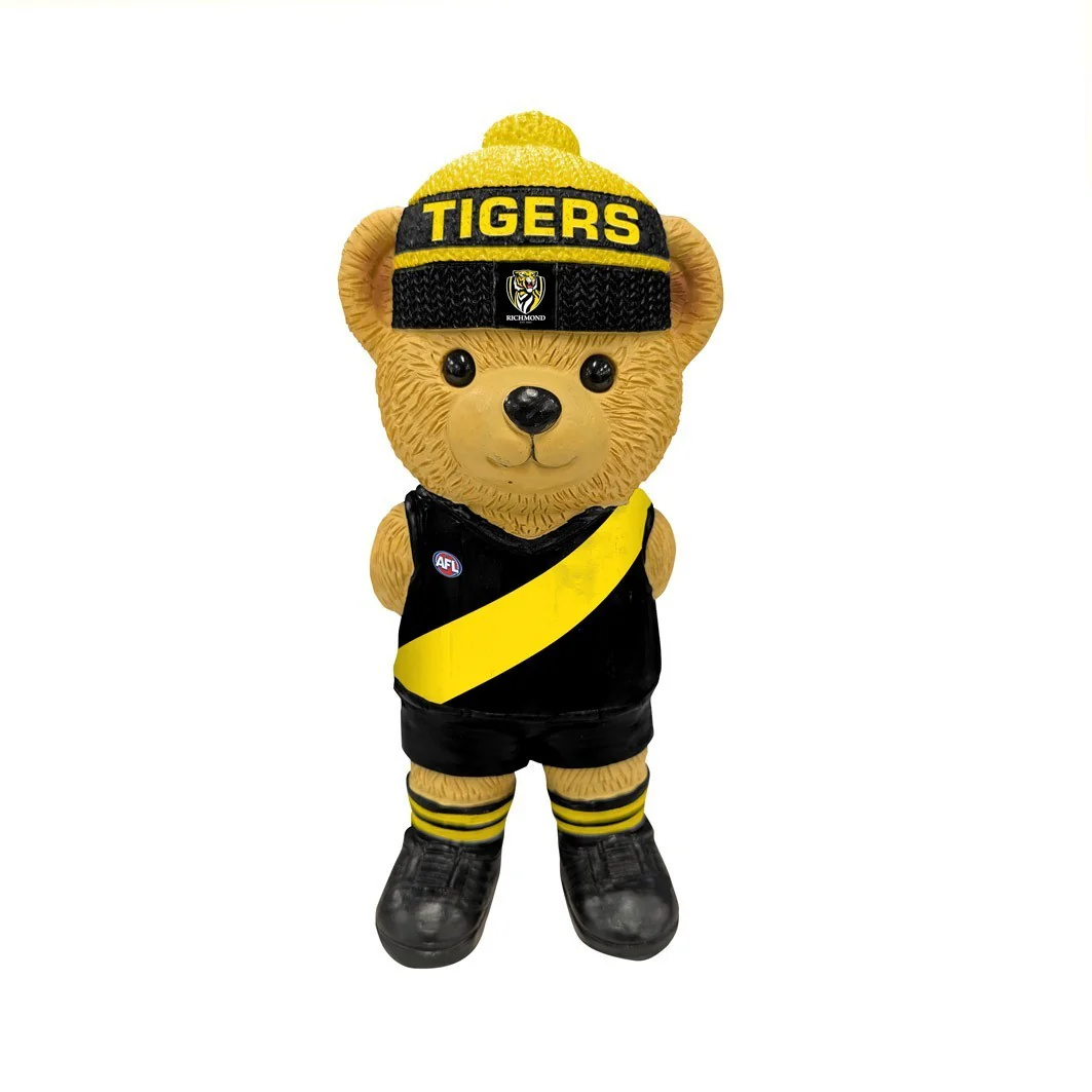 AFL Bear Statue - Richmond Tigers - Polyresin - 22cm