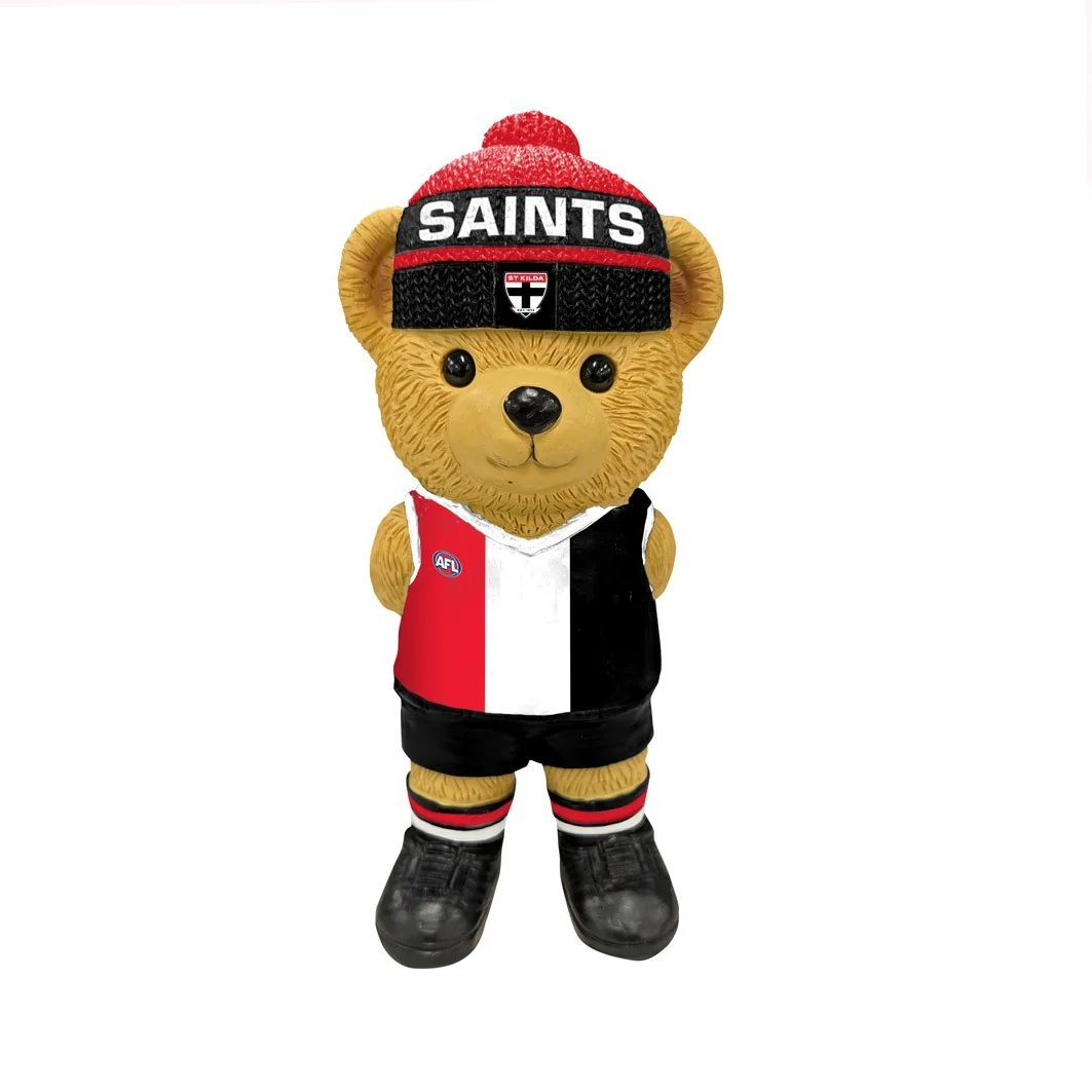 AFL Bear Statue - St Kilda Saints - Polyresin - 22cm