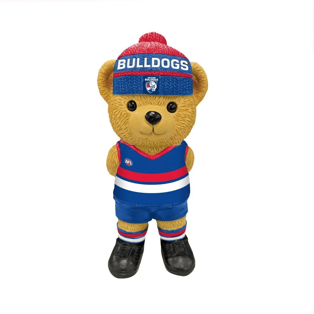AFL Bear Statue - Western Bulldogs - Polyresin - 22cm