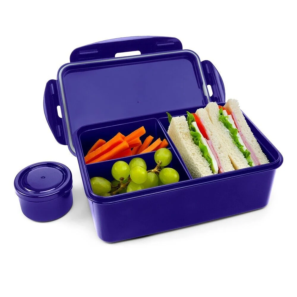 AFL Bento Lunch Box - Carlton Blues - 14cm x 20.1cm x 7.1cm - Image 2