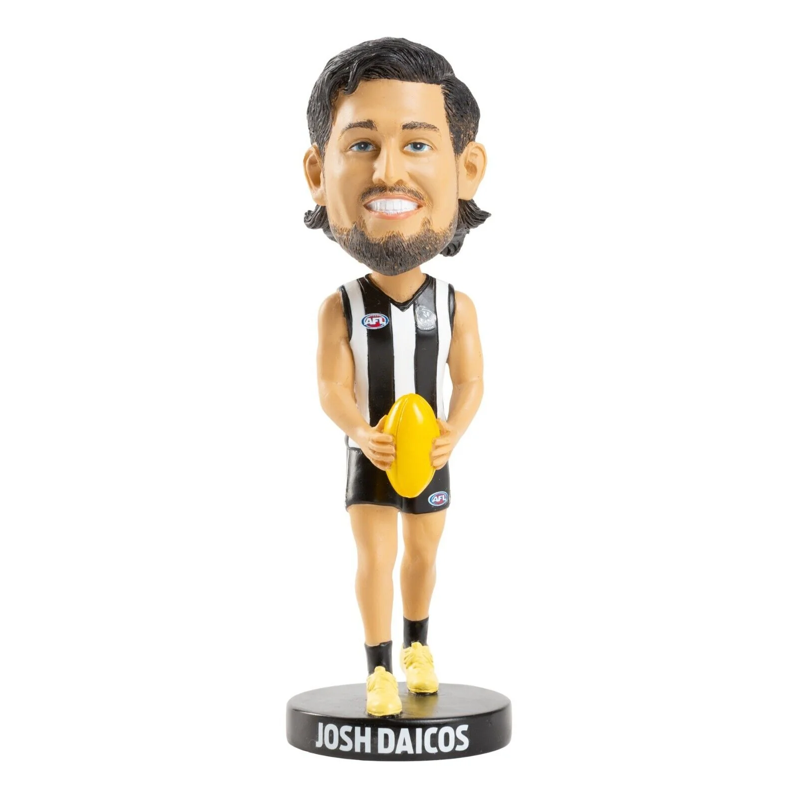 AFL Bobblehead - Josh Daicos - Collingwood Magpies - Statue - Yellow Ball
