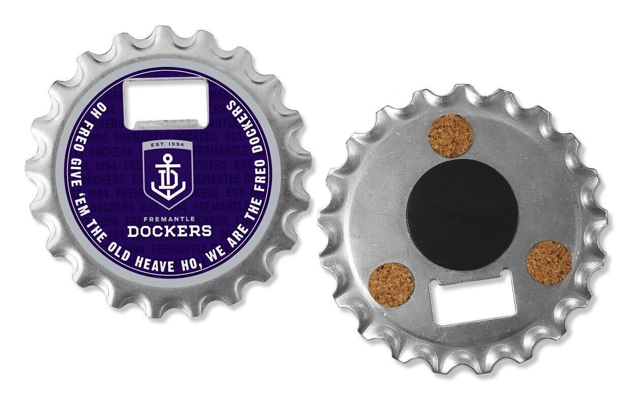 AFL Bottle Opener, Magnet & Coaster - Fremantle Dockers - Aussie Rules - Image 2