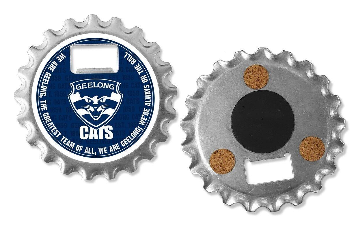 AFL Bottle Opener, Magnet & Coaster - Geelong Cats - Aussie Rules - Image 2