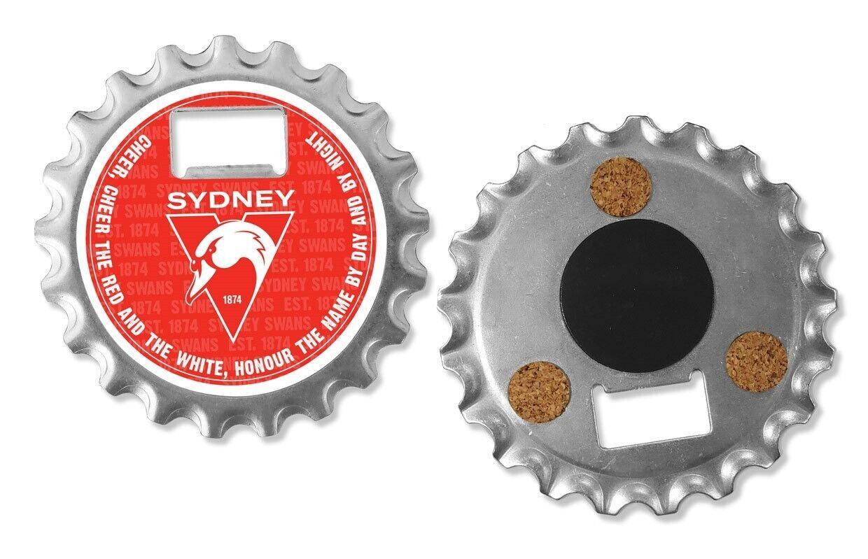 AFL Bottle Opener, Magnet & Coaster - Sydney Swans - Aussie Rules - Image 2