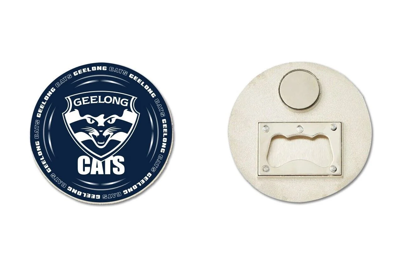 AFL Bottle Opener Magnet - Geelong Cats - Aussie Rules - Image 2