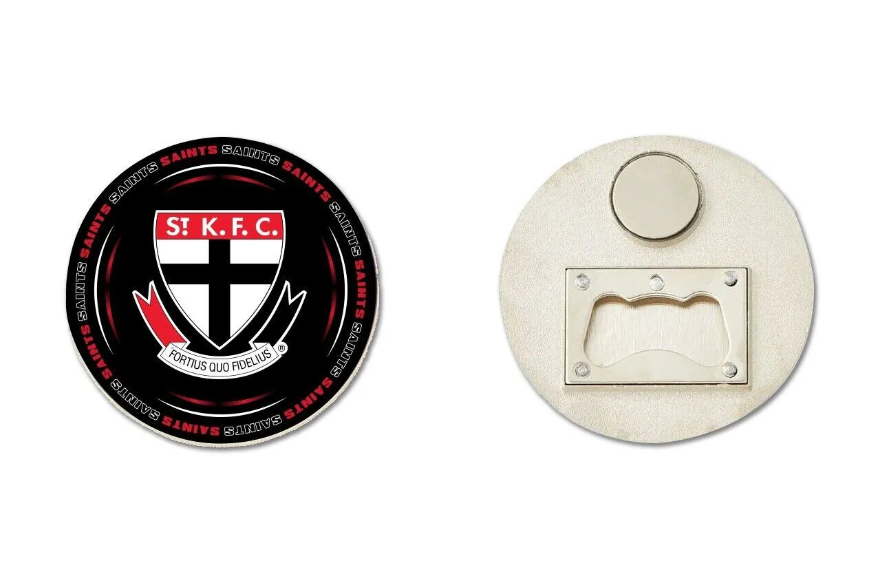 AFL Bottle Opener Magnet - St Kilda Saints - Aussie Rules - Image 2