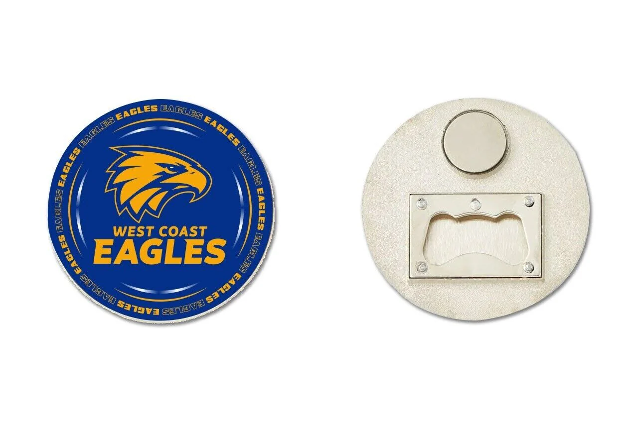 AFL Bottle Opener Magnet - West Coast Eagles - Aussie Rules - Image 2