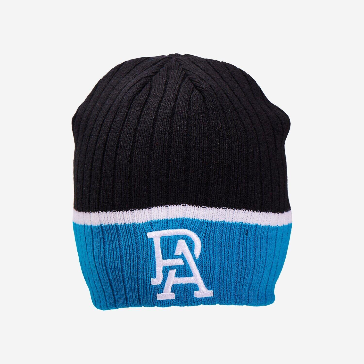 AFL Boundary Rib Beanie - Port Adelaide Power - Winter Hat - Image 2