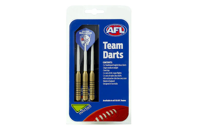 AFL Brass Dart Set - Western Bulldogs - Set of 3 - 24 Grams - Darts - Image 2