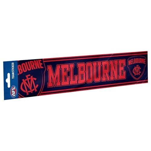 AFL Bumper Sticker - Melbourne Demons - Car Decal - 305mm x 75mm - Image 2