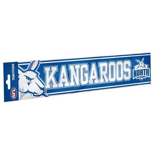 AFL Bumper Sticker - North Melbourne Kangaroos - Car Decal - 300mm x 75mm - Image 2