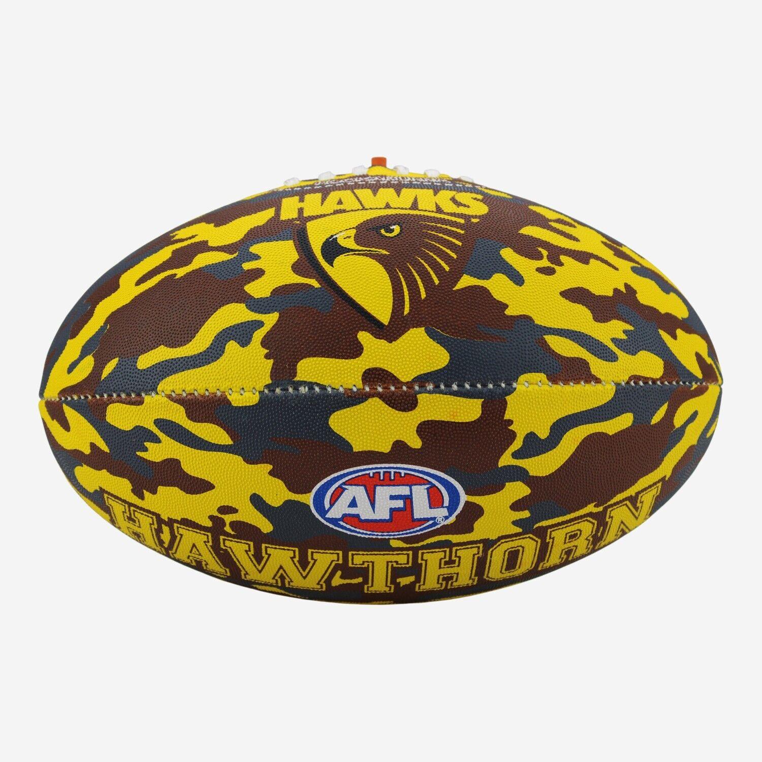 AFL Camo Club Football - Hawthorn Hawks - Size 5 - Game Ball - Image 2