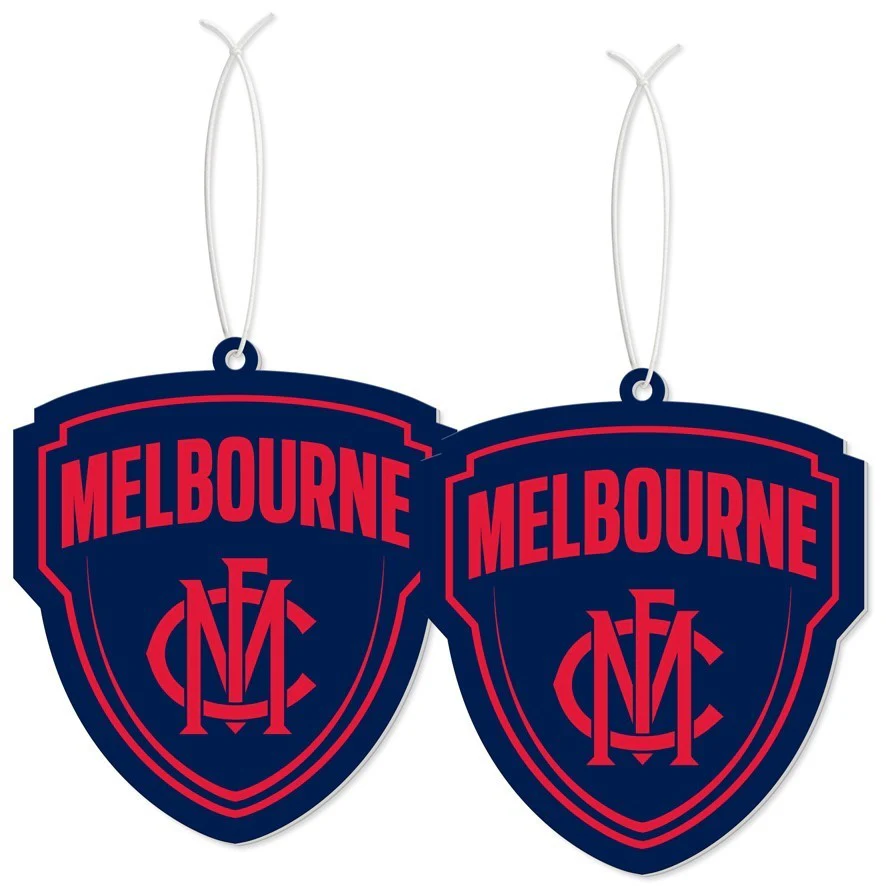 AFL Car Air Freshener 2 Pack - Melbourne Demons - Scented - Set of Two - Image 2
