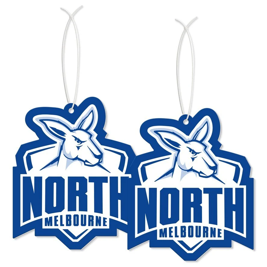 AFL Car Air Freshener 2 Pack - North Melbourne Kangaroos - Scented - Set of Two - Image 2