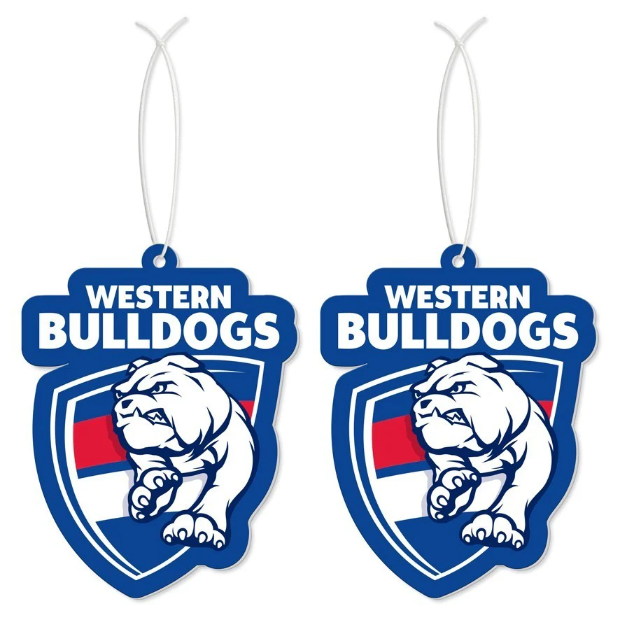 AFL Car Air Freshener 2 Pack - Western Bulldogs - Scented - Set of Two - Image 2