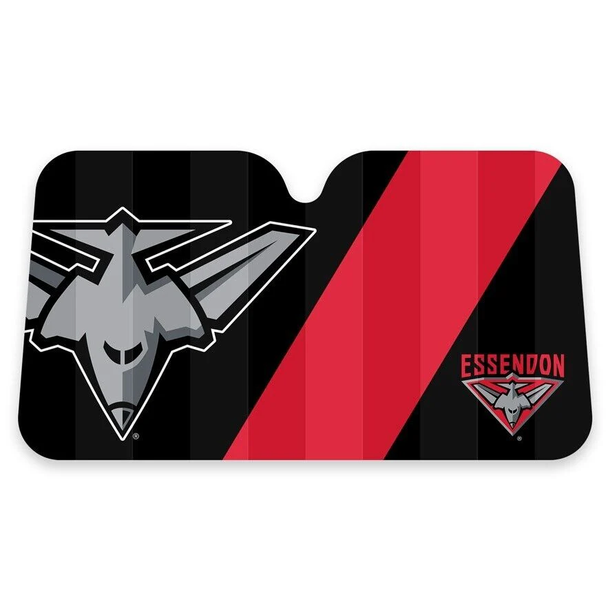 AFL Car Sunshade - Essendon Bombers - 130cm x 70cm - Image 2