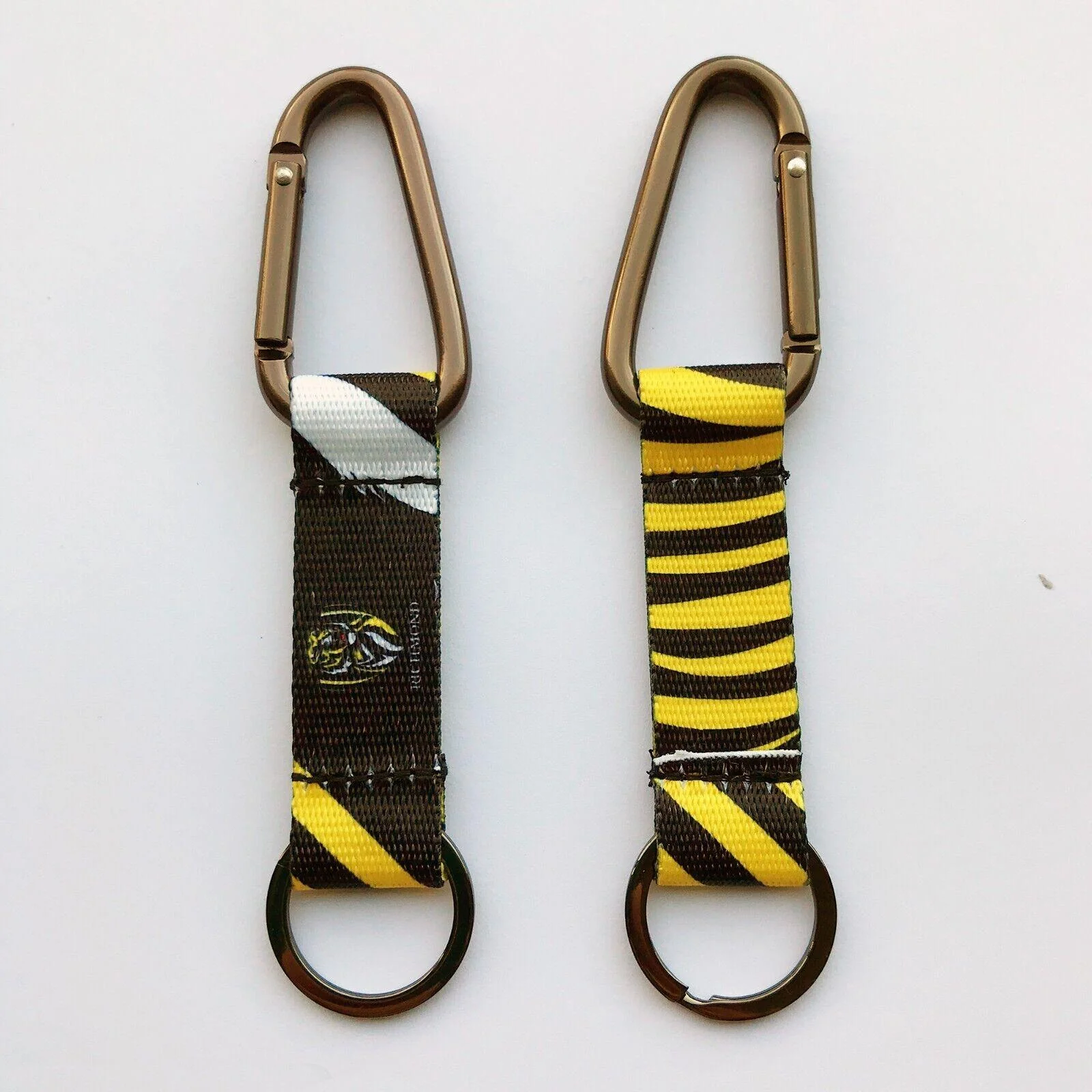AFL Carabiner Key Ring - Richmond Tigers - Keyring - Clip and Ring - Image 2