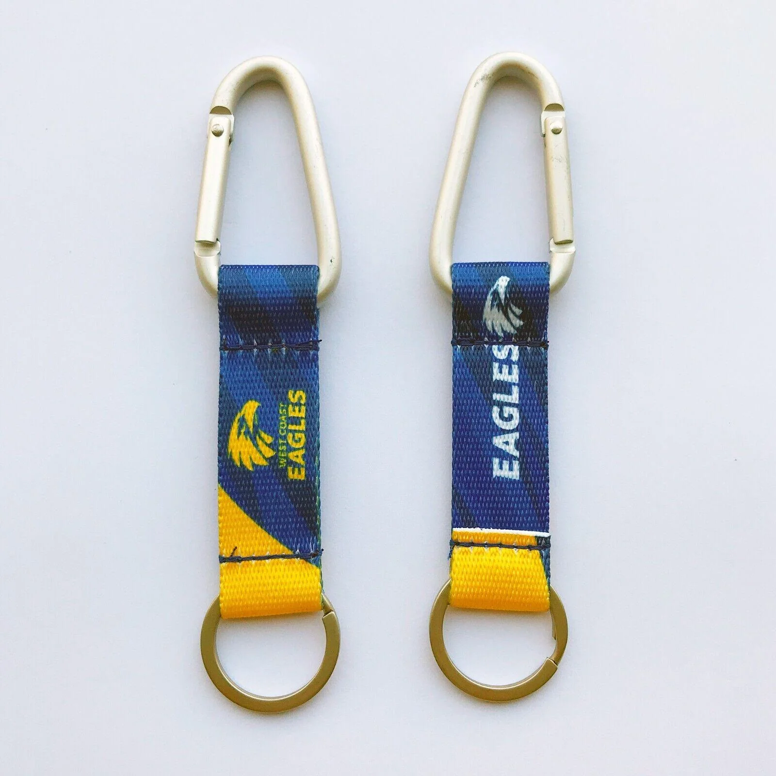 AFL Carabiner Key Ring - West Coast Eagles - Keyring - Clip and Ring - Image 2