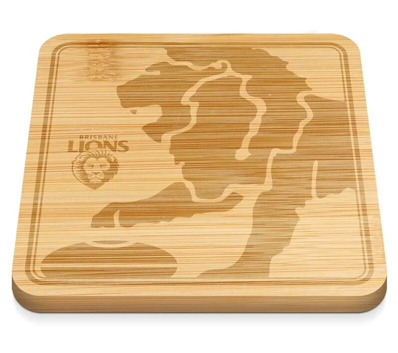 AFL Cheeseboard - Brisbane Lions - 35 x 35 x 1.5cm - Serving Board - Image 2