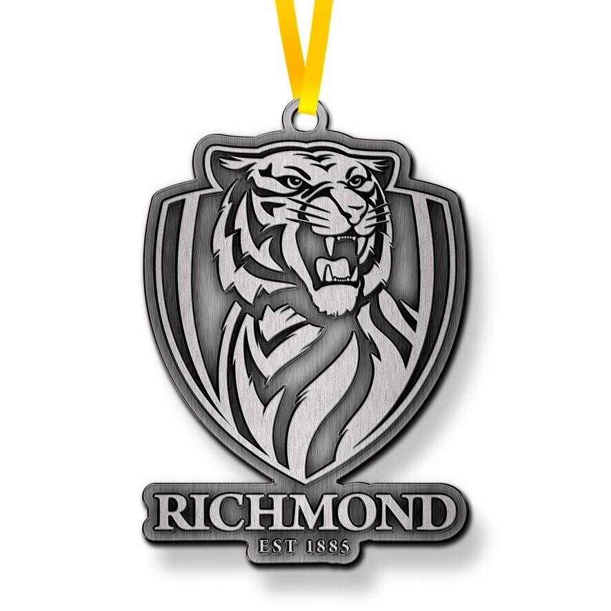 AFL Christmas Metal Ornament - Richmond Tigers - Approx. 70 x 50mm - Image 2