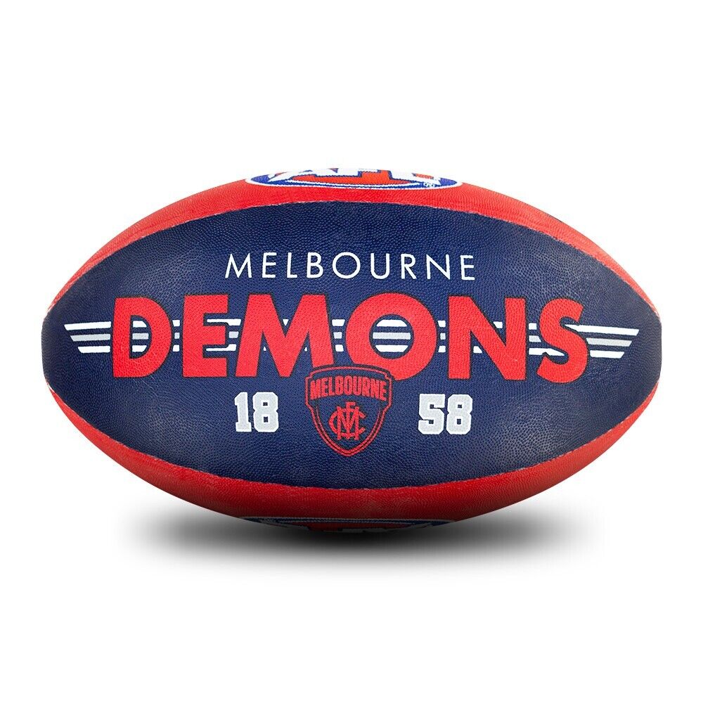 AFL Club Football - Melbourne Demons - Size 5 - Game Ball - Image 2