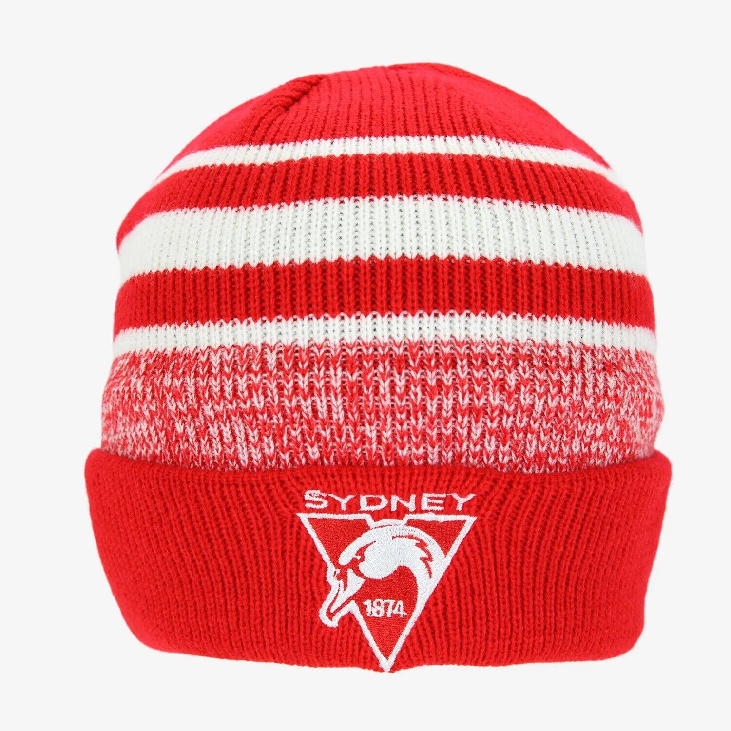 AFL Cluster Beanie - Sydney Swans - Winter Hat - Image 2
