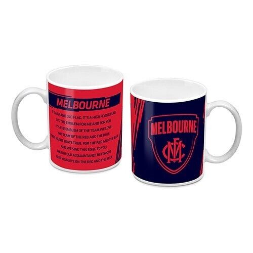 AFL Coffee Mug - Melbourne Demons - Team Song - Cup - Image 2