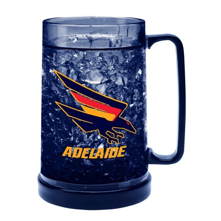 AFL Colour Freeze Mug - Adelaide Crows - 500ML - Gel Freeze Drink Cup - Image 2